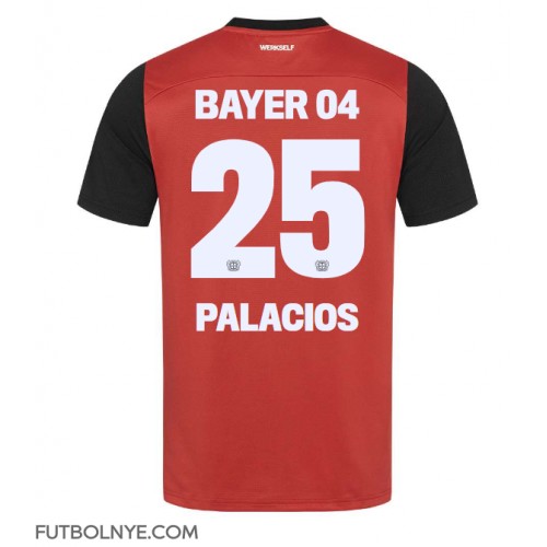 Camiseta Bayer Leverkusen Exequiel Palacios #25 Primera Equipación 2024-25 manga corta